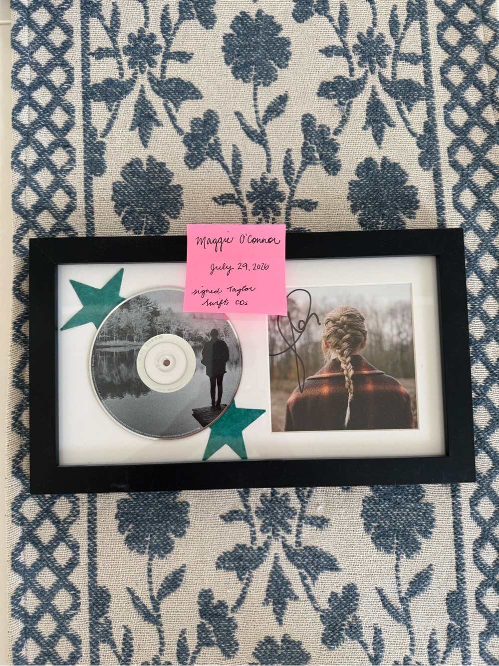 Taylor Swift Evermore signed CD